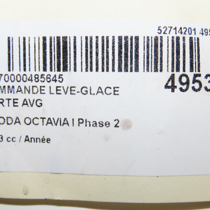 Commande lève-glace porte avant gauche occasion SKODA OCTAVIA I Phase 1 04-1995->04-1999 1.9 TDI 90ch 1J4959857C 5