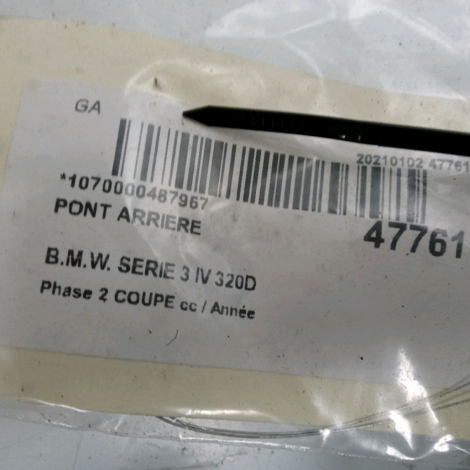 Pont arriere occasion B.M.W. SERIE 3 IV Phase 1 04-1995->04-1999 320D 150ch 33107556669 3