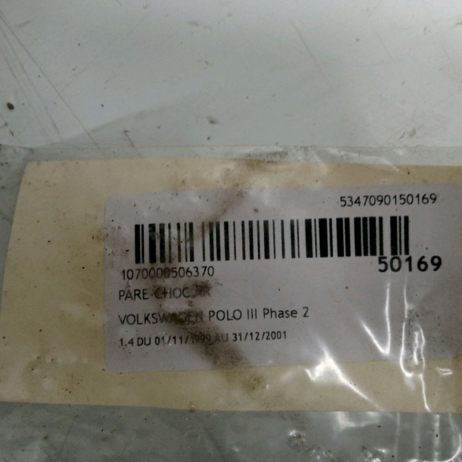 Pare-choc arrière occasion VOLKSWAGEN POLO III Phase 2 11-1999->12-2001 1.4 6N0807417BGRU 6