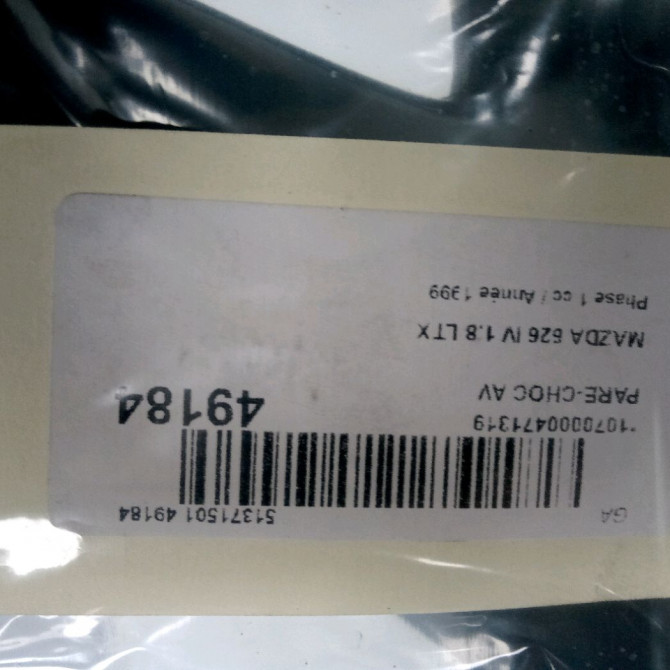 Pare-choc avant occasion MAZDA 626 IV Phase 1 07-1997->12-1999 1.8 LTX 5