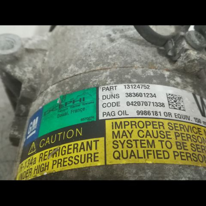 Compresseur air conditionne occasion OPEL ASTRA III ASTRA III Phase 1 2004-04-01->2006-12-31 93168623 3