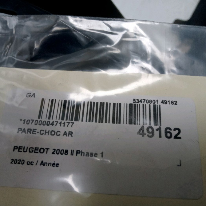 Pare-choc arrière occasion PEUGEOT 98385169XT 2
