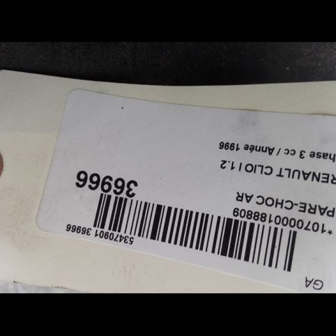 Pare-choc arrière occasion RENAULT CLIO I Phase 3 03-1996->08-1998 1.2 7701469648 4