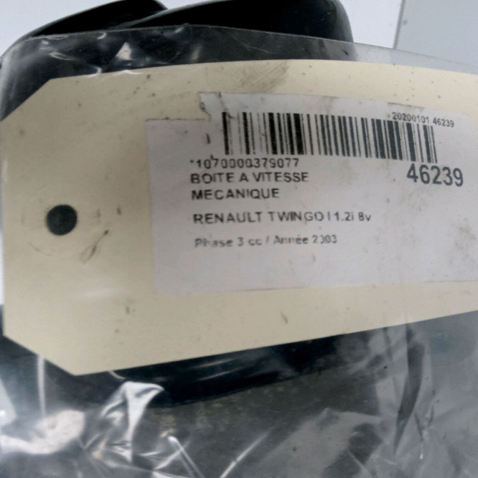 Boîte à vitesse mecanique occasion RENAULT TWINGO I Phase 3 08-2000->06-2007 1.2i 8v 60ch 7701723259 6