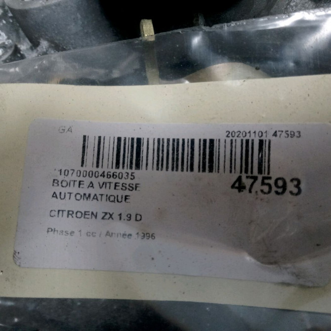 Boîte à vitesse automatique occasion CITROEN ZX Phase 1 05-1992->06-1994 1.9 D 2201CE 5