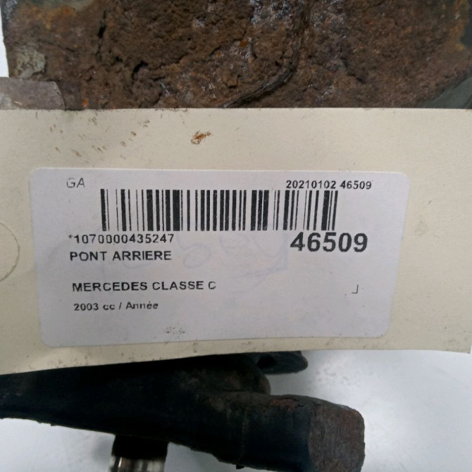Pont arriere occasion MERCEDES CLASSE C COUPE SPORT II Phase 1 03-2001->03-2004 2033502664 5