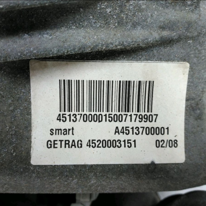 Boîte à vitesse automatique occasion SMART SMART CITY/FORTWO II Phase 1 04-2007->03-2015 A4513700001 5