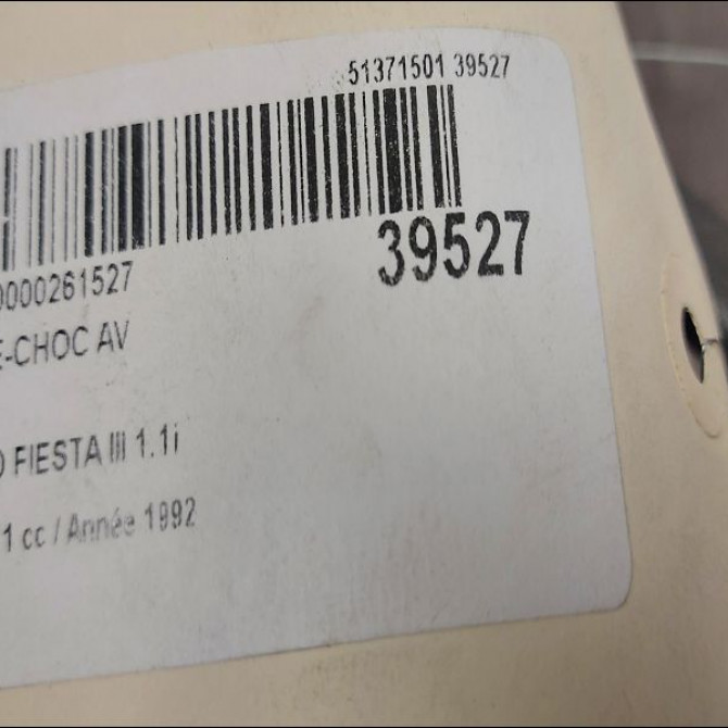 Pare-choc avant occasion FORD FIESTA III Phase 1 03-1989->01-1994 1.8 D 2