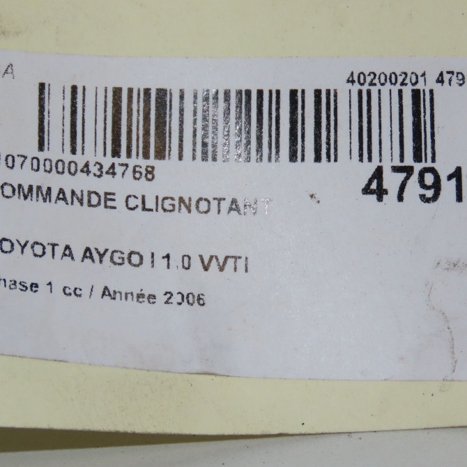 Commande clignotant occasion TOYOTA AYGO I Phase 1 06-2005->11-2009 1.0 VVTI 841400H010 5