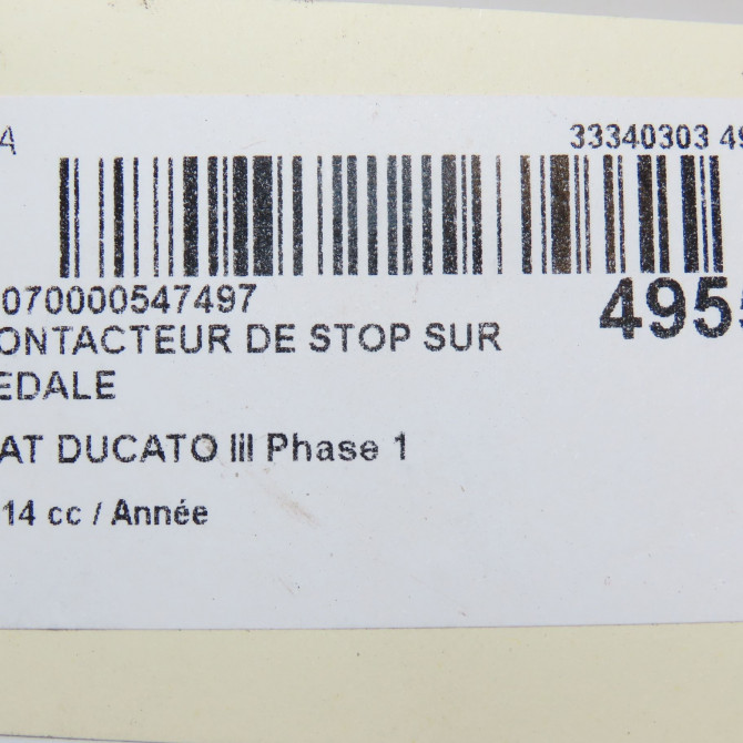 occasion FIAT DUCATO III Phase 1 06-2006->10-2014 2.3 D Turbo Multijet 130ch 53378929 4