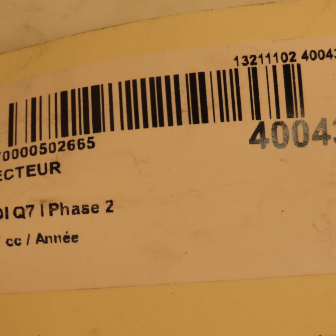 Injecteur occasion AUDI Q7 I Phase 2 04-2009->04-2015 3