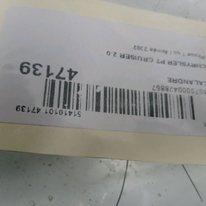 Calandre occasion CHRYSLER PT CRUISER Phase 1 09-2000->12-2005 2.0 141ch RH78DX8AE 2