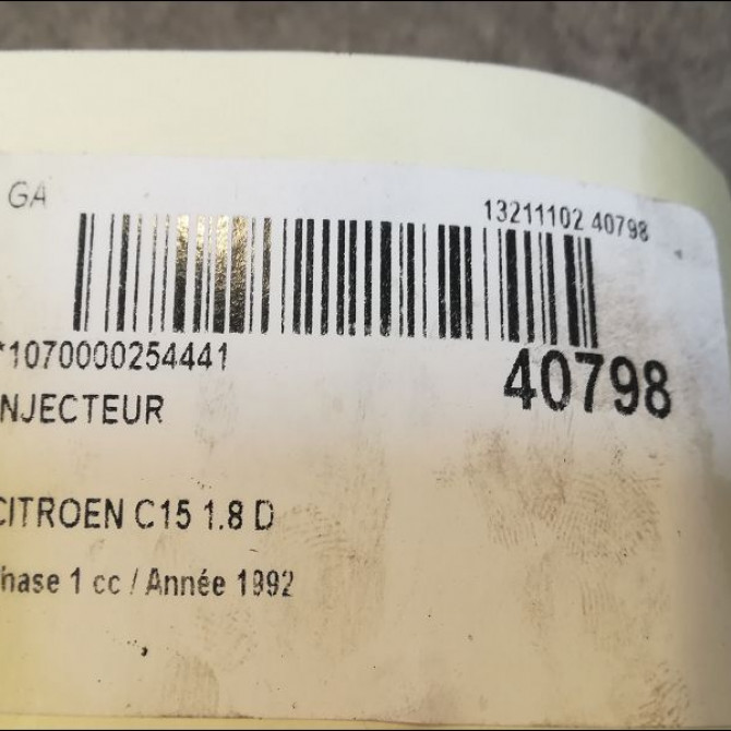 Injecteur occasion CITROEN C15 Phase 1 07-1987->06-1996 1.8 D 198441 3