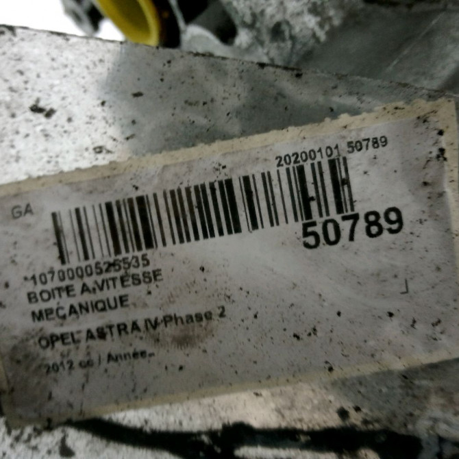 Boîte à vitesse mecanique occasion OPEL ASTRA IV ASTRA IV Phase 2 2012-07-01->2016-04-30 55584337 5