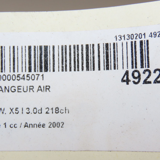 Echangeur air occasion B.M.W. X5 I Phase 1 04-2000->12-2006 3.0d 218ch 4