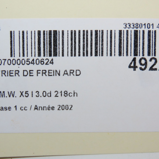 Etrier de frein arrière droit occasion B.M.W. X5 I Phase 1 04-2000->12-2006 3.0d 218ch 34216768444 6