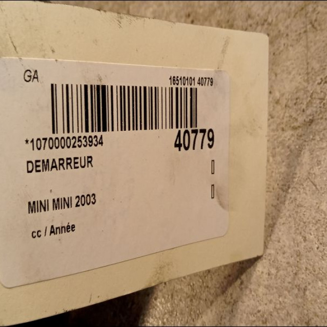 Démarreur occasion MINI MINI 12417570487 4