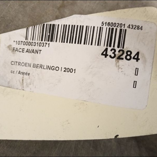Face avant occasion CITROEN BERLINGO I 7104C9 2