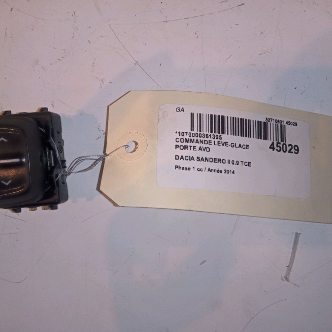 Commande lève-glace porte avant droite occasion DACIA SANDERO II Phase 1 10-2012->... 0.9 TCE 90ch 1