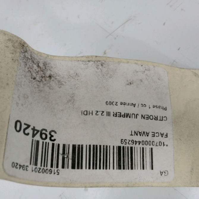 Face avant occasion CITROEN JUMPER III Phase 1 06-2006->... 2.2 HDi 100ch 2