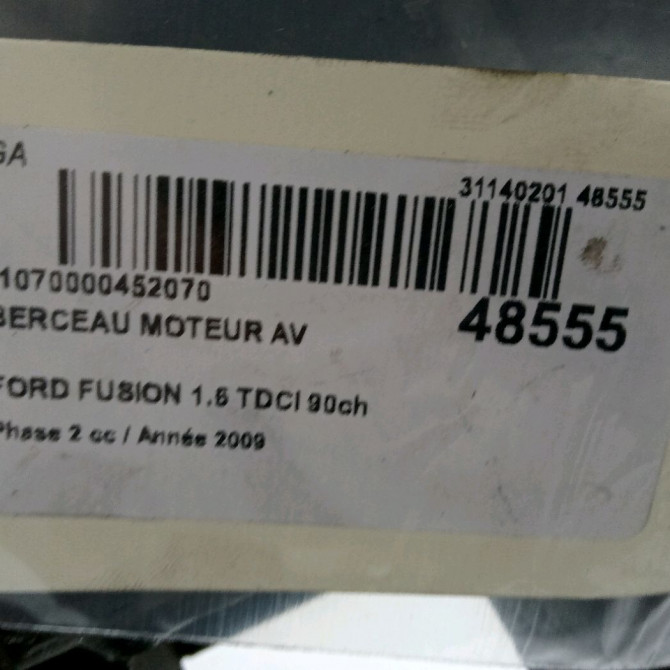 Berceau moteur avant occasion FORD FUSION Phase 2 10-2005->09-2011 1.6 TDCI 90ch 1534403 3