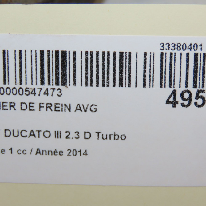 Etrier de frein avant gauche occasion FIAT DUCATO III Phase 1 06-2006->10-2014 2.3 D Turbo Multijet 130ch 77364042 6