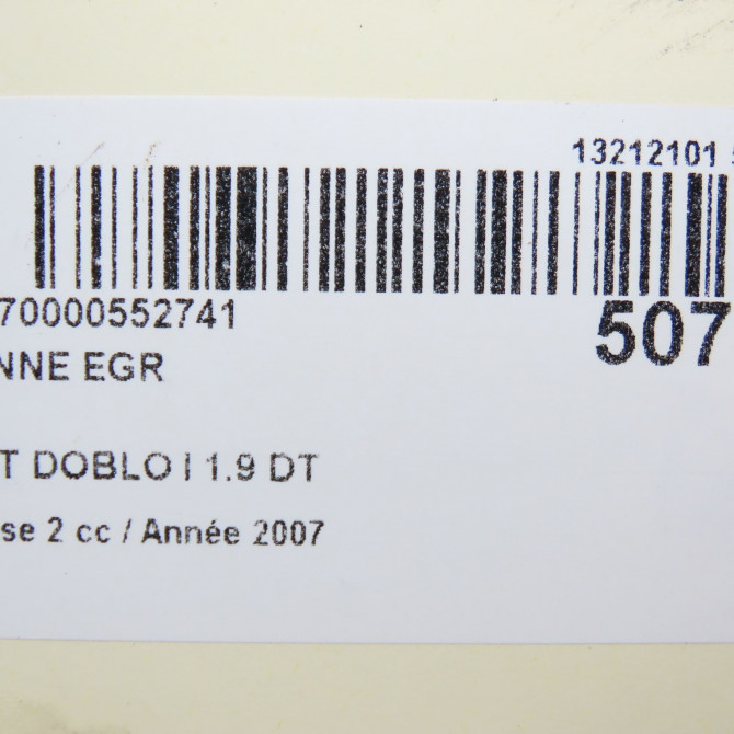 Vanne EGR occasion FIAT DOBLO I Phase 2 01-2006->12-2009 1.9 DT MULTijet 71793583 7