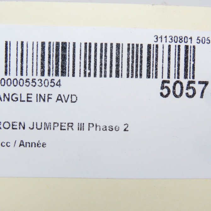 Triangle inf avd occasion CITROEN JUMPER III Phase 2 06-2014->... 1612735580 5