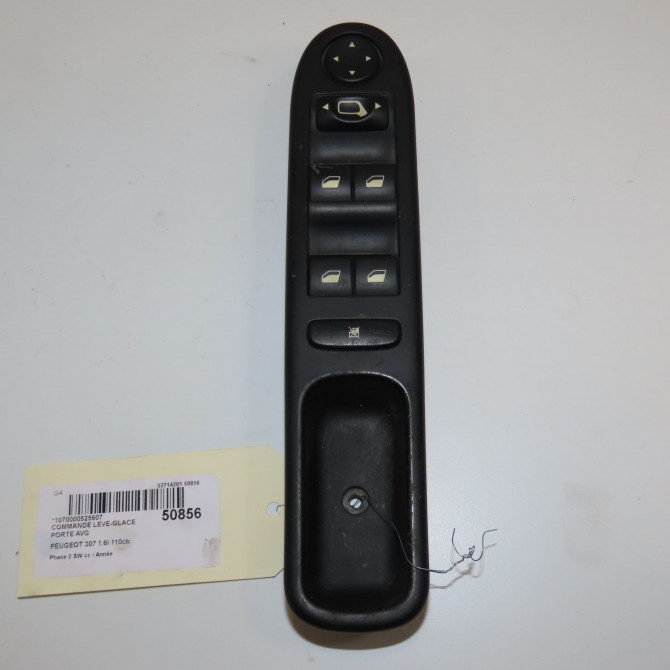 Commande lève-glace porte avant gauche occasion PEUGEOT 307 Phase 2 SW 06-2005->07-2008 1.6i 110ch 1