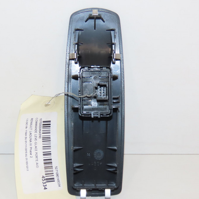Commande lève-glace porte avant droite occasion RENAULT LAGUNA III Phase 2 11-2010->03-2013 1.5 DCI 8v 110ch 809600750R 2