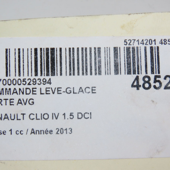 Commande lève-glace porte avant gauche occasion RENAULT CLIO IV Phase 1 07-2012->... 1.5 DCI 75ch 5