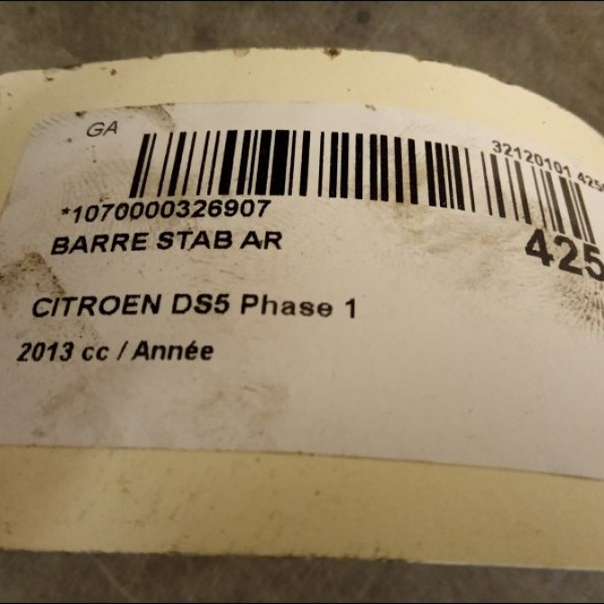 Barre stab ar occasion CITROEN DS5 Phase 1 06-2011->... 9673037480 2