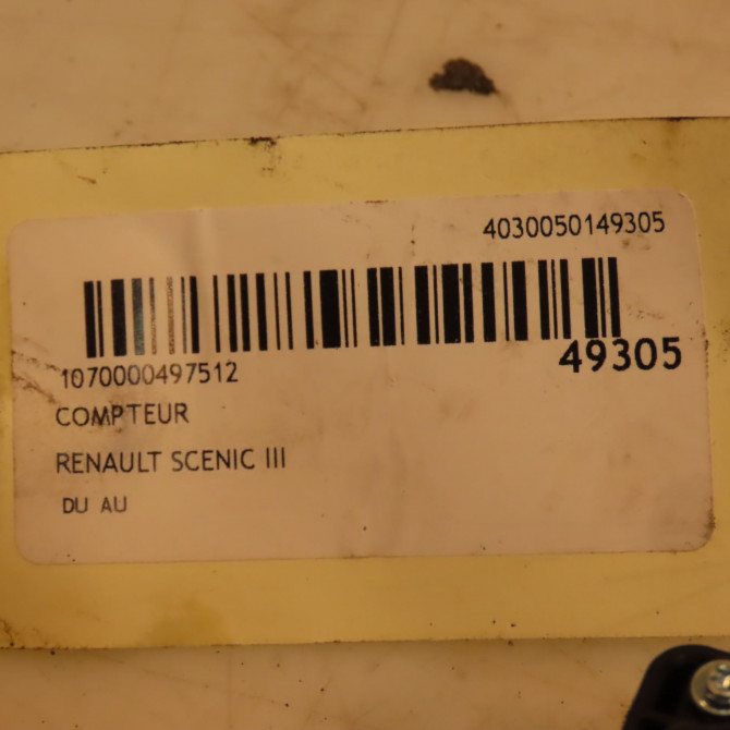 Compteur occasion RENAULT SCENIC III Phase 3 04-2013->... 1.2i 132ch 248109981R 4