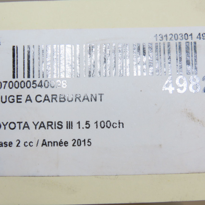 Jauge a carburant occasion TOYOTA YARIS III Phase 2 06-2014->... 1.5 100ch 8332052280 7