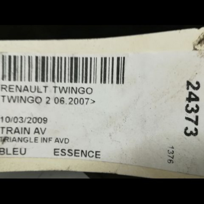 Triangle inf avd occasion RENAULT TWINGO II Phase 1 06-2007->11-2011 1.2i 16v 75ch 8200942396 3
