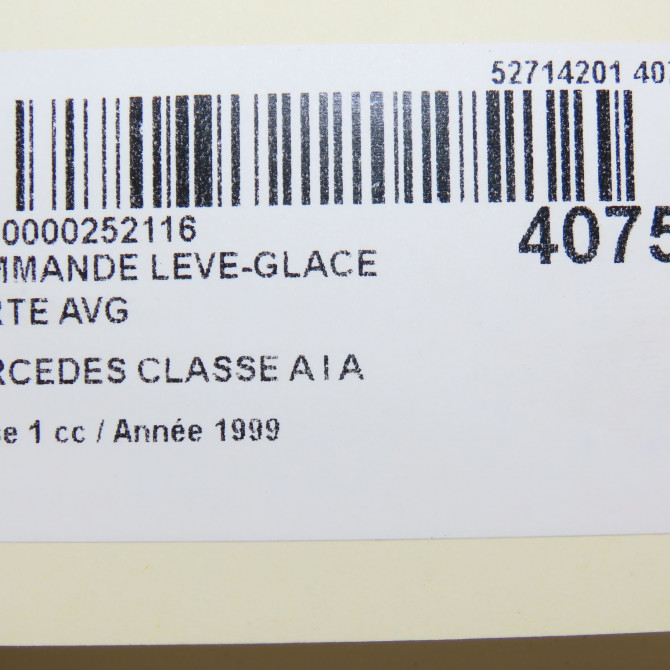 Commande lève-glace porte avant gauche occasion MERCEDES CLASSE A I Phase 1 01-1998->03-2001 A 170 CDI 5