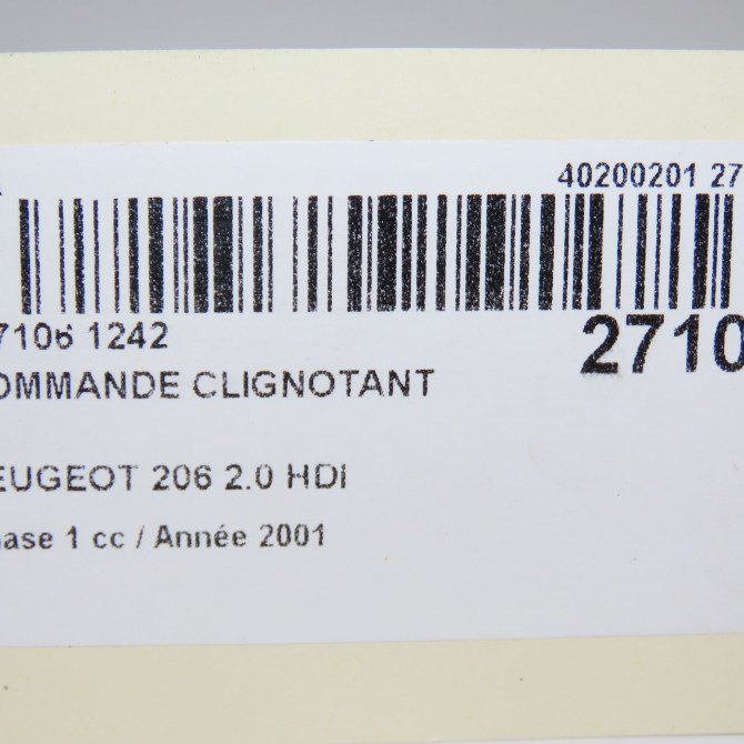 Commande clignotant occasion PEUGEOT 206 Phase 1 09-1998->03-2009 2.0 HDI 625379 6