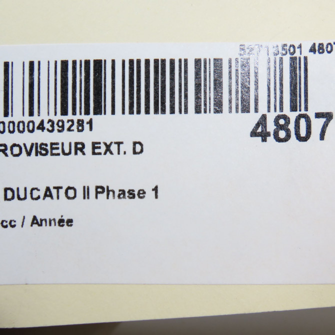 Retroviseur exterieur manuel droit occasion FIAT DUCATO II Phase 1 06-1994->03-2002 1314494080 5