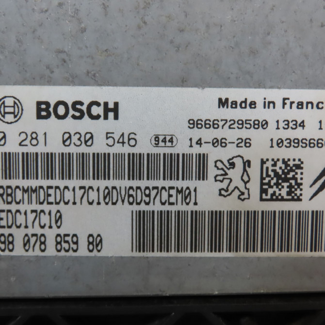 Calculateur moteur occasion PEUGEOT 2008 Phase 1 01-2013->... 1.6 E-HDI 92ch 1610190180 5