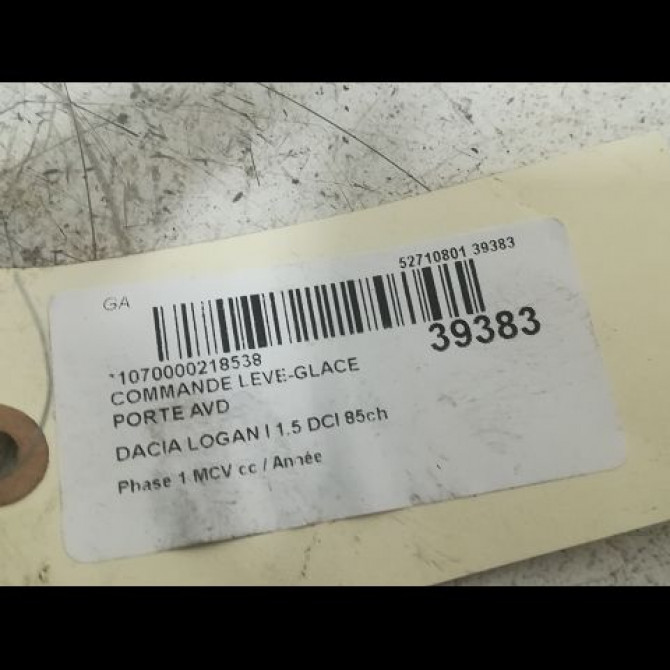 Commande lève-glace porte avant droite occasion DACIA LOGAN I Phase 1 MCV 01-2007->10-2008 1.5 DCI 85ch 3