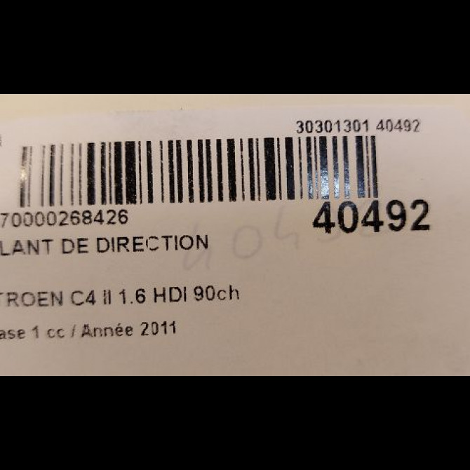 Volant de direction occasion CITROEN C4 II Phase 1 10-2010->01-2015 1.6 HDI 90ch 98039712ZD 3