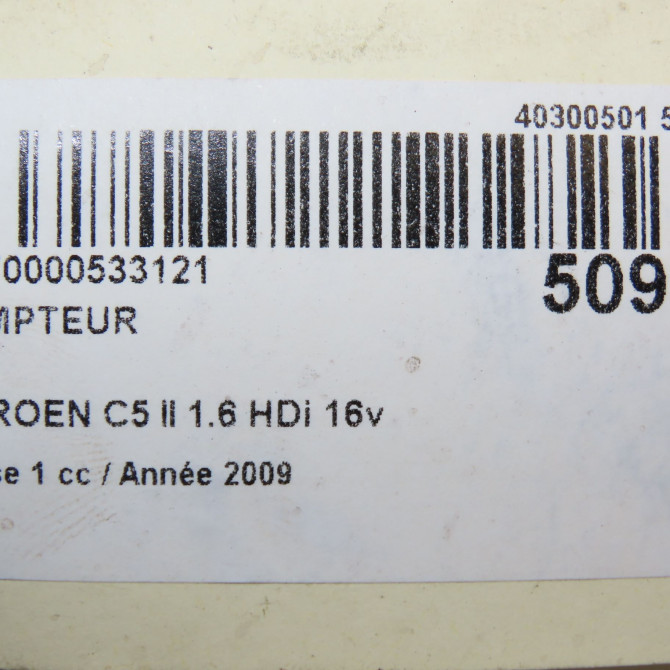 Compteur occasion CITROEN C5 II Phase 1 04-2008->... 1.6 HDi 16v 110ch 9809867480 6