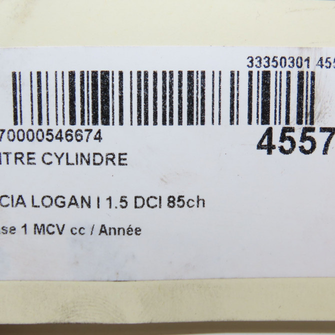 Maitre cylindre occasion DACIA LOGAN I Phase 1 MCV 01-2007->10-2008 1.5 DCI 85ch 5