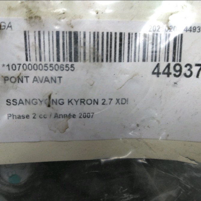 Pont avant occasion 5