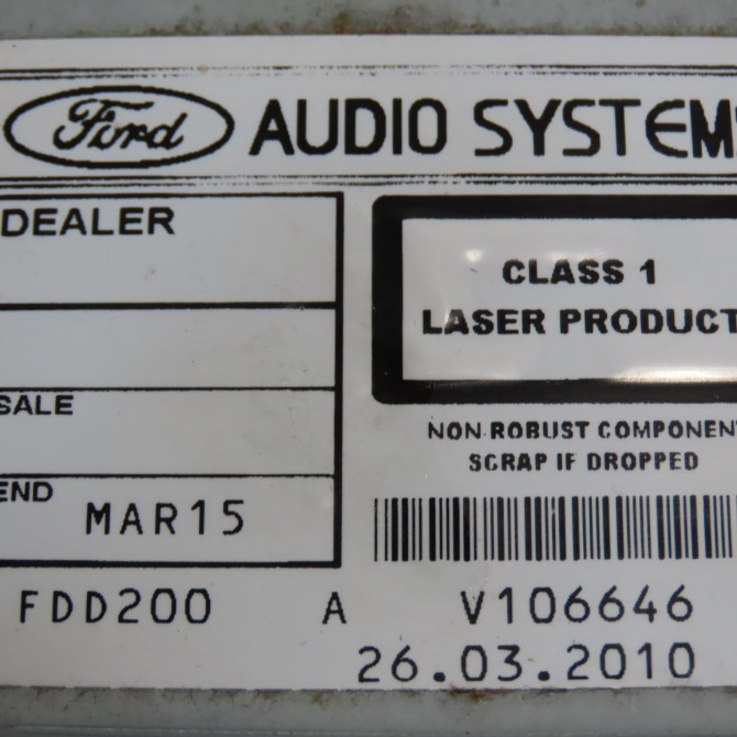 Autoradio occasion FORD FOCUS II Phase 2 01-2008->12-2010 1.8 TDCI 115ch 1825943 3