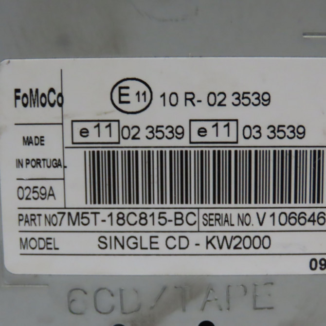 Autoradio occasion FORD FOCUS II Phase 2 01-2008->12-2010 1.8 TDCI 115ch 1825943 4