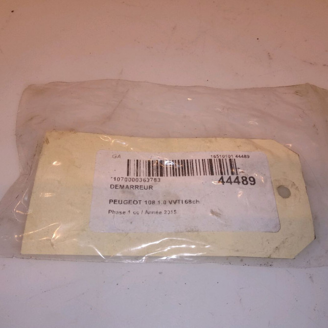Démarreur occasion PEUGEOT 108 Phase 1 06-2014->... 1.0 VVTI 68ch 1612092980 7