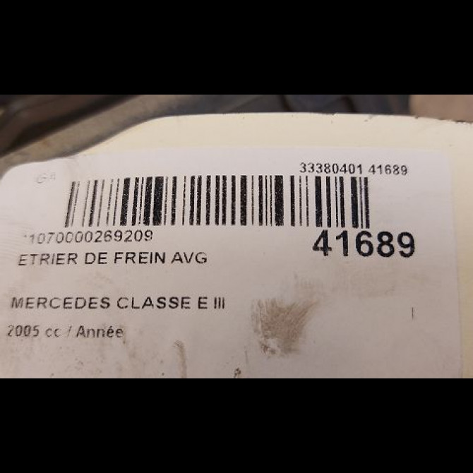 Etrier de frein avant gauche occasion MERCEDES CLASSE E III Phase 1 03-2002->06-2006 E280CDi FAP 177ch 34200183 3