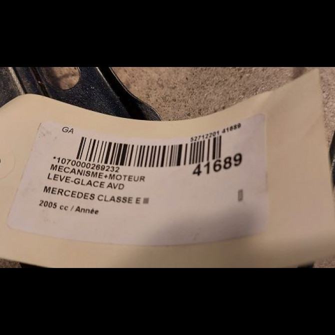 Mecanisme + moteur lève-glace avant droit occasion MERCEDES CLASSE E III Phase 1 03-2002->06-2006 E280CDi FAP 177ch 2117200446 3