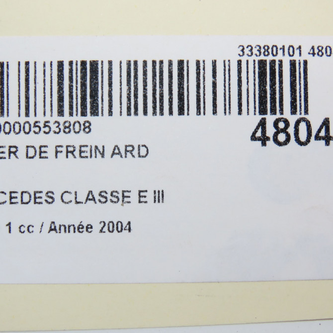 Etrier de frein arrière droit occasion MERCEDES CLASSE E III Phase 1 03-2002->06-2006 E270 CDI 177ch 24202883 6